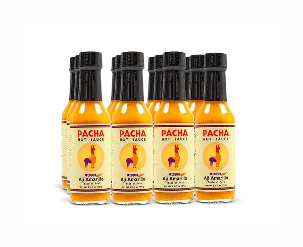 Pacha Hot Sauce - Aji Amarillo 5 Oz. Bottle (Case of 12)